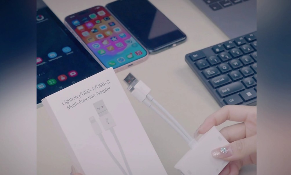 iPhone USB 용 SD 카드 리더 c