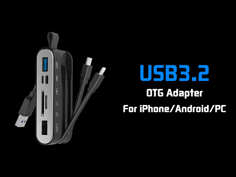 USB C TF SD 카드 리더